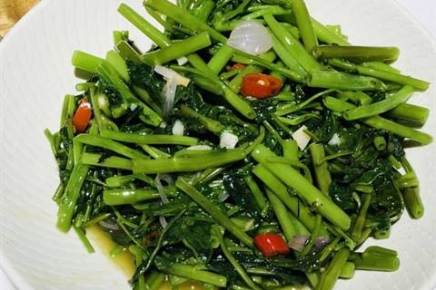 虾酱通心菜